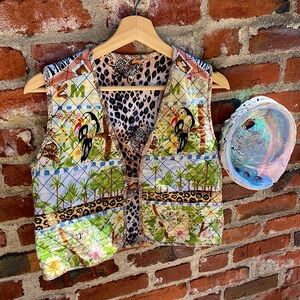 Colorful Jungle Quilted Vest